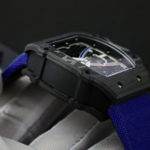 Richard Mille RM67-02 Carbon Nylon Strap Replica Watches Men's 44mm (9)