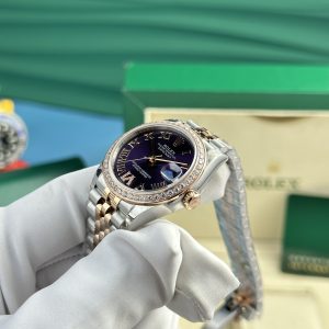 Rolex DateJust Best Replica Watch Purple Dial Women's Jubilee Strap 31mm (3)