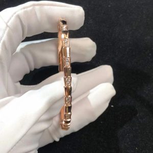 BVLGari Serpenti Vipper Bracelet Remake Natural Diamond 18K Rose Gold (2)