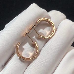 BVLGari Serpenti Vipper Earring Gemstone Diamond 18K Rose Gold Custom (2)