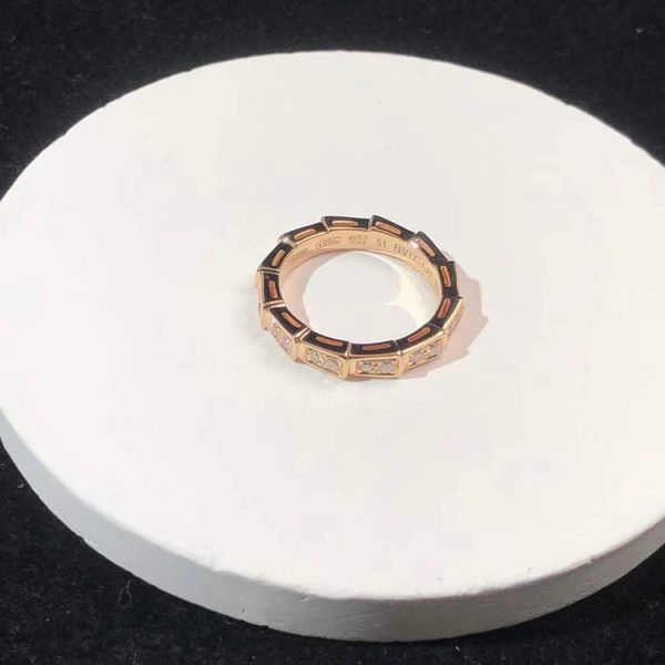 BVLGari Serpenti Vipper Ring Custom Natural Diamond 18K Rose Gold (2)
