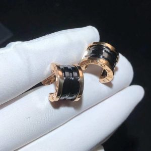 Bvlgari B.Zero1 Earring Custom Ceramic 18K Rose Gold (2)