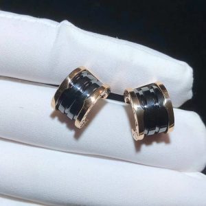 Bvlgari B.Zero1 Earring Custom Ceramic 18K Rose Gold (2)