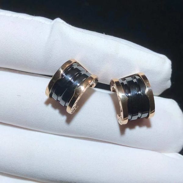 Bvlgari B.Zero1 Earring Custom Ceramic 18K Rose Gold (2)