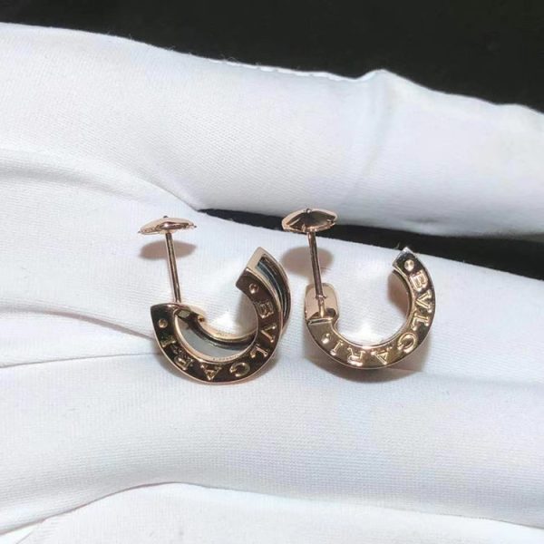 Bvlgari B.Zero1 Earring Custom Ceramic 18K Rose Gold (2)