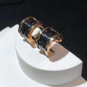 Bvlgari B.Zero1 Earring Custom Ceramic 18K Rose Gold (2)