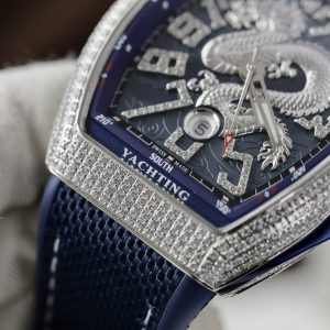 Franck Muller V45 Dragon Blue Color Best Replica Watch ABF Factory 45mm (8)