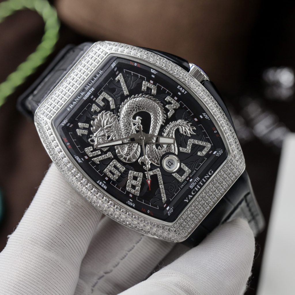 Franck Muller V45 Dragon SC DT Best Replica Black Color ABF Factory 45mm (4)