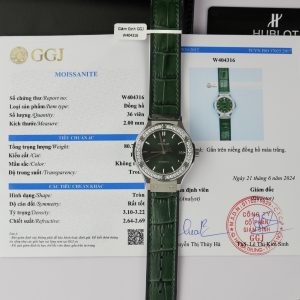 Hublot Classic Fusion Customs Bezel Moissanite Green Color 38mm (2)