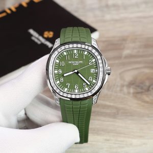 Patek Philippe Aquanaut 5168G Diamonds Baguette Replica GR Factory 42mm (2)