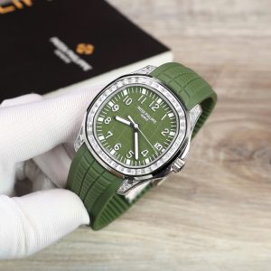 Patek Philippe Aquanaut 5168G Diamonds Baguette Replica GR Factory 42mm (2)