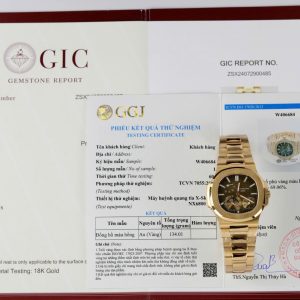 Patek Philippe Nautilus 5712R Gold Wrapped Refined Version Best Replica Watch PPF 40mm (2)