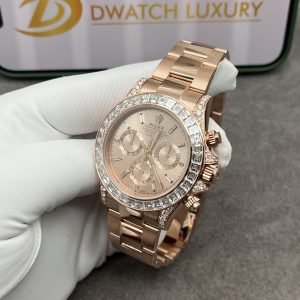 Rolex Cosmograph Daytona 126595TBR Real Gold & Diamonds Baguette 40mm (8)