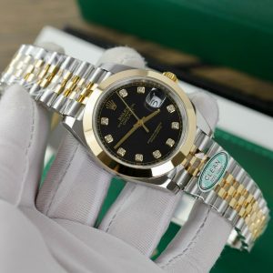 Rolex Datejust 126303 Black Dial Replica Watch Clean Factory 41mm (3)