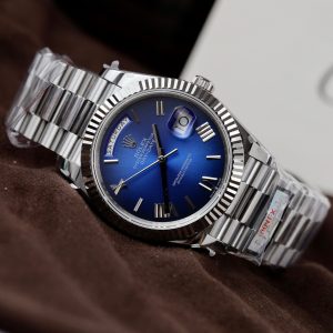 Rolex Day-Date 228236 Blue Ombre Best Replica 186 Grams QF Factory 40mm (4)