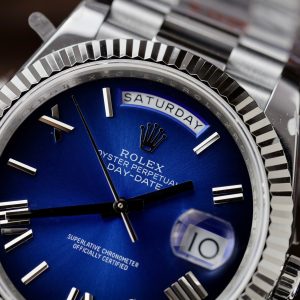 Rolex Day-Date 228236 Blue Ombre Best Replica 186 Grams QF Factory 40mm (4)