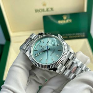 Rolex Day-Date 228236 Ice Blue Dial Best Replica GM Factory 40mm (3)