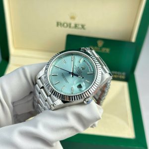 Rolex Day-Date 228236 Ice Blue Dial Best Replica GM Factory 40mm (3)