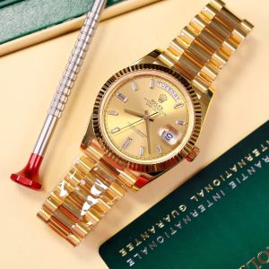 Rolex Day-Date 228238 Gold Wrapped Best Replica Watch GM Factory 40mm