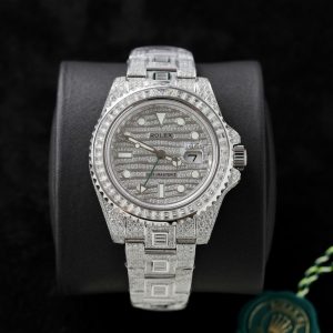 Rolex GMT-Master II Iced Out Customs Full Moissanite Hong Kong