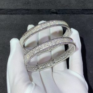 Van Cleef & Arpels Bracelet Custom Natural Diamond 18K White Gold (2)