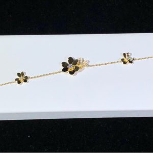 Van Cleef & Arpels Frivole Bracelet Custom 18K Gold Natural Diamond (2)