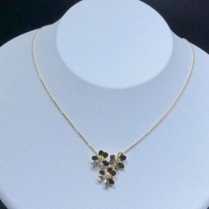 Van Cleef & Arpels Frivole Necklace 3 Motifs Natural Diamond 18K Gold Remake (2)