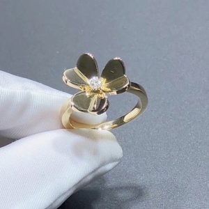 Van Cleef & Arpels Frivole Rings Natural Diamond 18K Gold Custom (2)