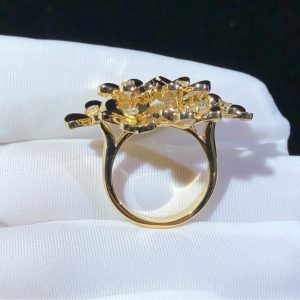 Van Cleef & Arpels Frivole Womens Ring Custom Natural Diamond 18K Gold (2)