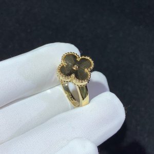 Van Cleef & Arpels Magic Alhambra Womens Ring Custom 18K Gold (2)