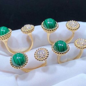 Van Cleef & Arpels Perlée Couleurs Rings Custom Natural Gemstone 18K Gold (2)