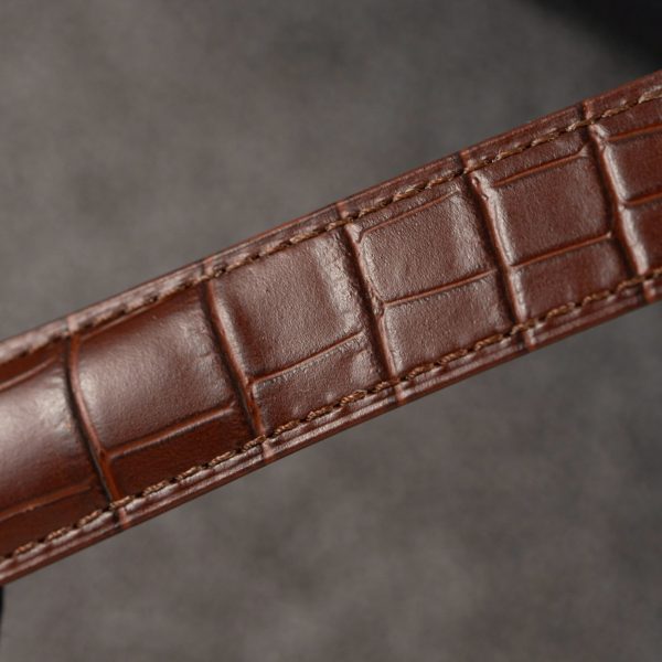 Cartier Ballon Bleu W6920037 Rose Gold Replica Watch Brown Leather Strap 42mm (2)