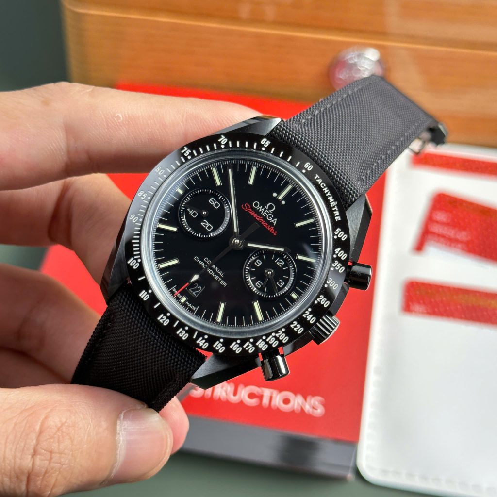 Omega Speedmaster Dark Side Of The Moon Replica 11 Watches Black Ceramic OM Factory 44mm (2)