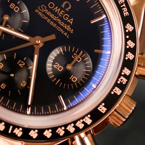 Omega Speedmaster Moonwatch Rose Gold Replica 11 Watch Dial Black 42mm (2)