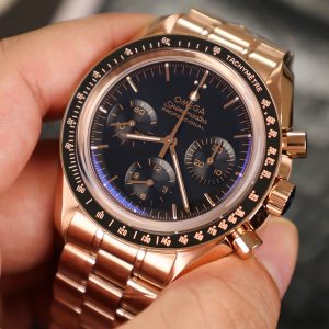 Omega Speedmaster Moonwatch Rose Gold Replica 11 Watch Dial Black 42mm (2)