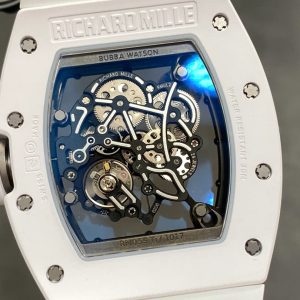 Richard Mille RM055 Best Replica Watch White Ceramic Rubber Strap ZF Factory 45mm (2)