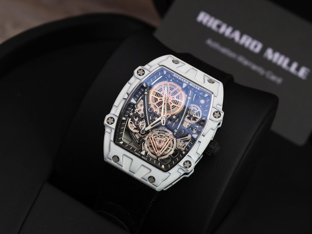 Richard Mille RM27-05 Rafael Nadal White Carbon Best Replica Watch 37.25×47 (2)