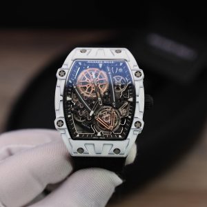 Richard Mille RM27-05 Rafael Nadal White Carbon Best Replica Watch 37.25×47 (8)