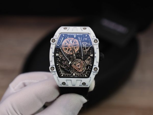 Richard Mille RM27-05 Rafael Nadal White Carbon Best Replica Watch 37.25×47 (8)