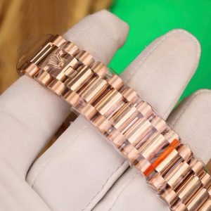 Rolex Best Replica Watch Day-Date 128235 Chocolate Dial Weight 158gram QF Factory 36mm (2)