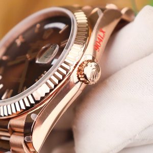 Rolex Best Replica Watch Day-Date 128235 Chocolate Dial Weight 158gram QF Factory 36mm (2)