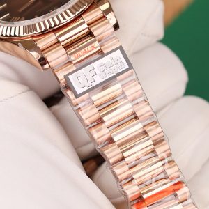 Rolex Best Replica Watch Day-Date 128235 Chocolate Dial Weight 158gram QF Factory 36mm (2)