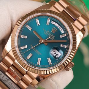 Rolex Day-Date 128235 Best Replica Watch President Strap Weight 158gram QF Factory 36mm (2)