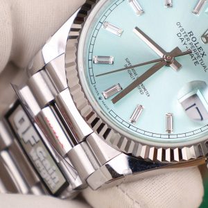 Rolex Day-Date 128236 Replica Watch Ice Blue Dial Weight 158gram QF Factory 36mm (2)