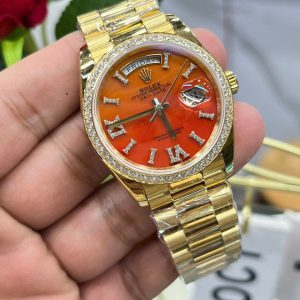 Rolex Day-Date 128398TBR Carnelian Dial RA Factory Best Replica 36mm (1)