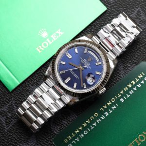 Rolex Day-Date Replica Watch Blue Dial Weight 175gram GM Factory 40mm (2)