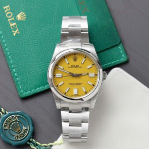 Rolex Oyster Perpetual 124300 Best Replica Watch Yellow Dial VS Factory 41mm (2)