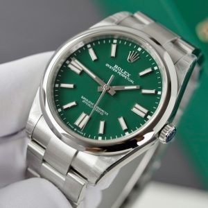 Rolex Oyster Perpetual 124300 Best Replica Watches Green Dial VS Factory 41mm (2)