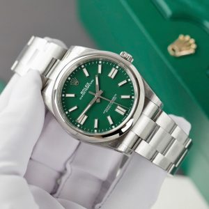 Rolex Oyster Perpetual 124300 Best Replica Watches Green Dial VS Factory 41mm (2)