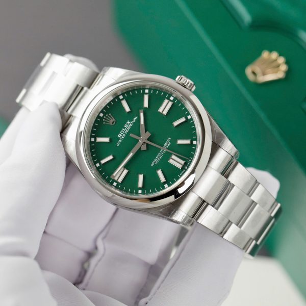 Rolex Oyster Perpetual 124300 Best Replica Watches Green Dial VS Factory 41mm (2)